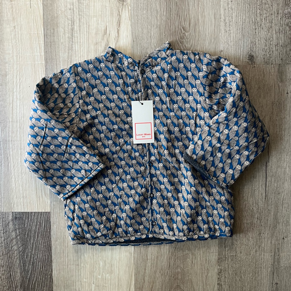 Kids Blue Quilted Jacket